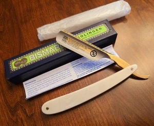 DOVO BISMARCK Solingen Straight Razor Pearl Acrylic 6/8'' - Picture 1 of 11