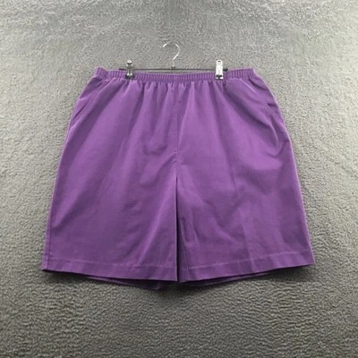 Draper's & Damon's Classic Comfort Shorts Purple 18 - Image 1 of 3