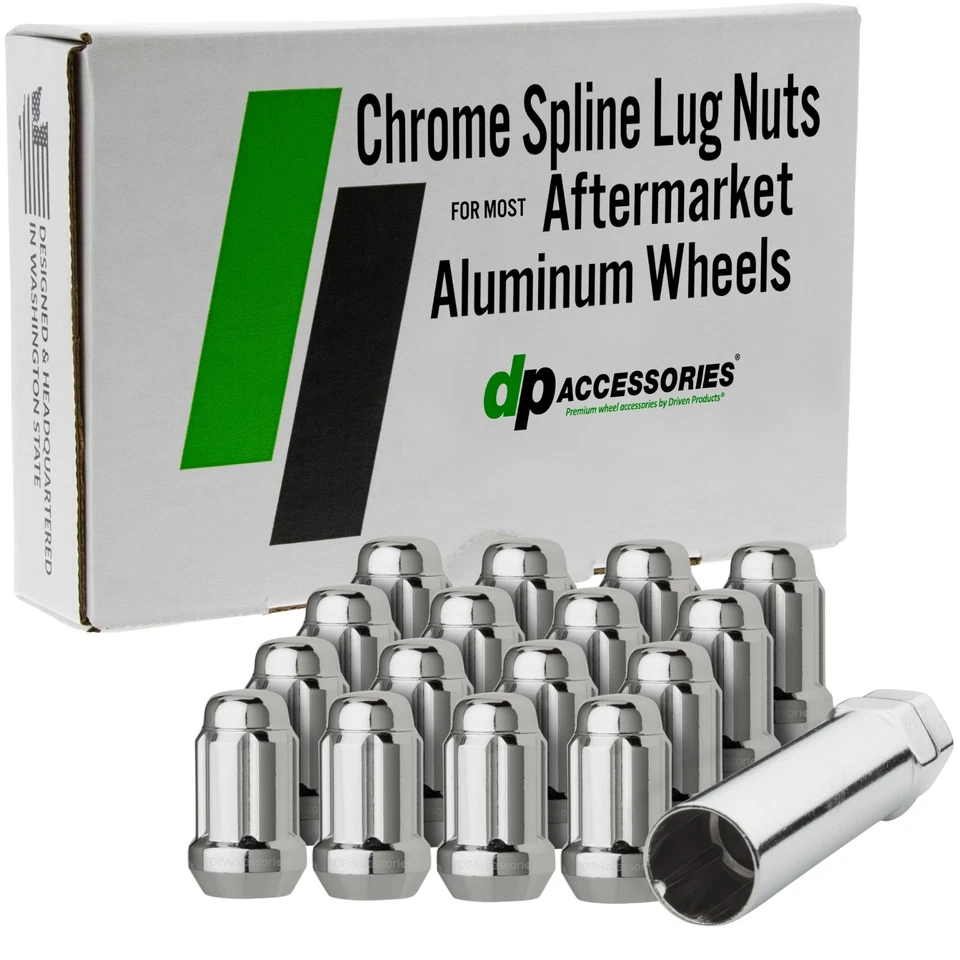 Chrome Lug Nuts for 1987-1989 Mercury Tracer with Aftermarket Wheels - Image 1 of 4