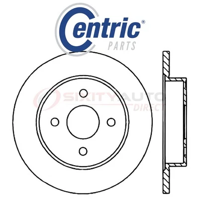 Centric C-TEK Disc Brake Rotor for 1993-1998 Saturn SW2 1.9L L4 - Kit Set jl - Imagem 1 de 4
