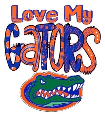 Florida Gators Sticker NCAA Football Die Cut Laminated - Image 1 of 2