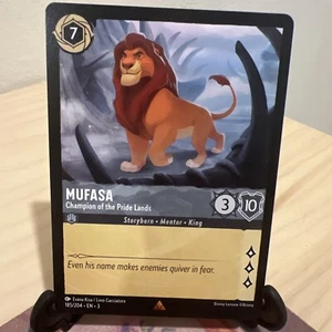 Lorcana Into the Inklands Mufasa Champion of the Pride Lands 185/204 R NON FOIL - Picture 1 of 2