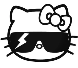 Hello Kitty White Vinyl Decal Sticker - Bild 1 von 1