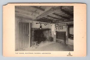 Lexington MA-Massachusetts, Tap Room, Buckman Tavern, Vintage Souvenir Postcard