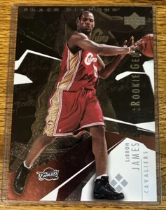 Lebron James 2003-04 Upper Deck Black Diamond Promo Rookie RC 5x7 Box Topper - Picture 1 of 2