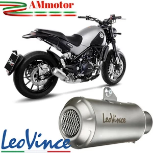 LeoVince Benelli Leoncino 500 2019 Terminale Di Scarico Per Moto LV-10 Inox - Foto 1 di 6