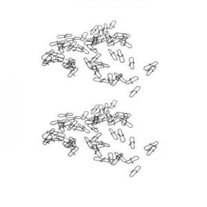 100 Stücke Karpfenangeln Snap Barrel Swivel Sicherheit Snaps Angelgerät - Bild 1 von 10