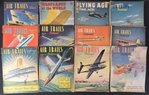 12 Vintage 1930 era, Air Trails Magazines, Flying Age, Warplanes of the World - Picture 1 of 5