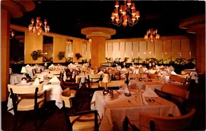 Hollywood California CA Roosevelt Hotel Interior Garden Room Restaurant Postcard - Picture 1 of 2