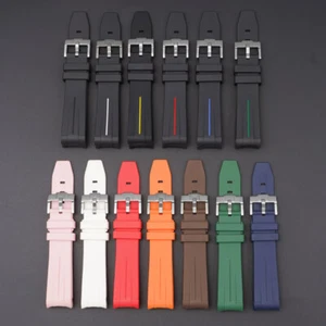 For Swatch Omega Curved Rubber Watch Strap Speedmaster Joint Moon Swatch 20mm - Picture 1 of 29