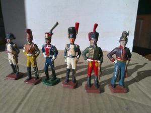 Reeves , Napoleonic figures, lot of 6 beat up, 54mm metal, DJ - Picture 1 of 2