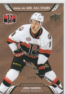 2020-21 Upper Deck AHL All-Stars SSP Gold #05 /25 Josh Norris #214 Rookie RC - Picture 1 of 2