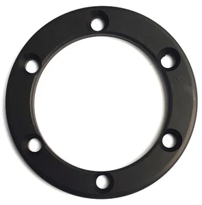 Steering Wheel Horn Button Surround Trim Ring Black Aluminium 74mm PCD - Picture 1 of 4