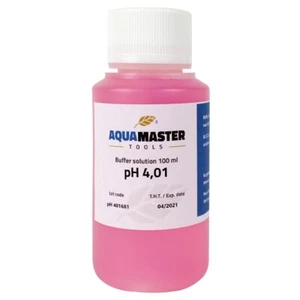 Aqua Master Tools Eichlösung pH 4,01 100ml Kalibrierflüssigkeit Messgerät Hydro - Bild 1 von 1