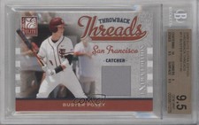 2009 Donruss Elite Extra Edition Throwback Threads Buster Posey BGS 9.5 GEM MINT