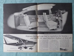 6/1966 PUB CESSNA AIRCRAFT AVION CESSNA SKYLANE FLUGZEUG ORIGINAL AD - Picture 1 of 1