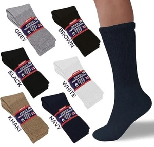 5~20 Dozens Wholesale Lots Men Women Diabetic Crew Socks Navy 9-11 10-13 13-15 - Picture 1 of 6