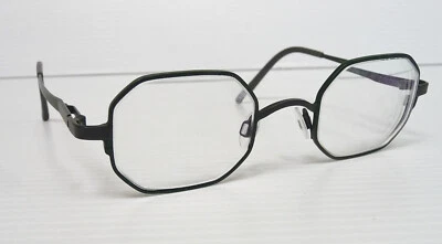 Bevel Octagon Eyeglasses Frame Japan Sherlock Fog 8710 Green Gray 44◻23~135 - Image 1 of 4