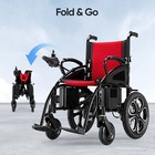 25 Miles 20Ah All Terrain Folding Electric Wheelchair for Adults 500W Wheelchair