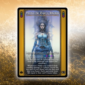 Yuriko, the Tiger's Shadow #2 [Custom Alternative] TAROT Style Card