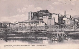 24-32A) VENTIMIGLIA PASSERELLA SUL FIUME ROIA CITTA' ANTICA VIAGGIATA - Picture 1 of 2
