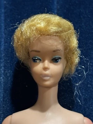 Vintage 1958 Barbie Loira Corte Bolha Cabelo Chiclete Lábios MCMLVIII Mattel - Imagem 1 de 4