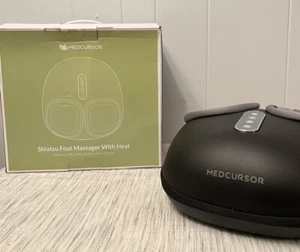 Medcursor MDFM400 schwarz grau Schmerzlinderung beheiztes Shiatsu Fußmassagegerät sehr schön - Bild 1 von 4