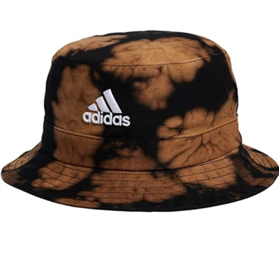 NUEVO Sombrero de cubo Adidas para mujer color lavado tinte inverso-negro/marrón #5155010 OSFA Foto 1 de 2