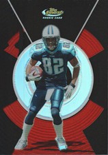 2005 Topps Finest Football Black Refractor #140 Courtney Roby /99