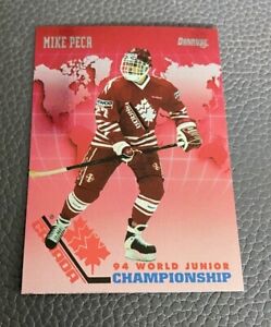 1993-94 Donruss Hockey World Junior Championship #CAN-18 Mike Peca