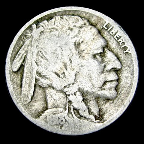 1918 Two Feathers Error Buffalo Nickel ---- Nice Coin ---- #UU789 Cover