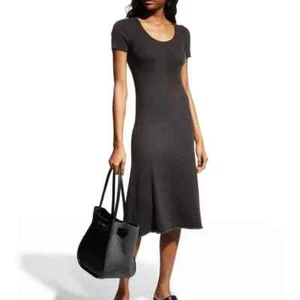 TSE CASHMERE Superfine Cashmere Beaded-trim Dress In Bark - XS/P - Bild 1 von 5