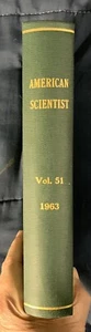 1963 AMERICAN SCIENTIST MAGAZINE Full Year Bound. 4 Issues. - Picture 1 of 9