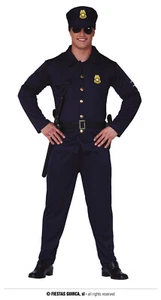 Karneval Kostüm Herren Polizist Polizei Cop Police blau Uniform Anzug - Bild 1 von 6