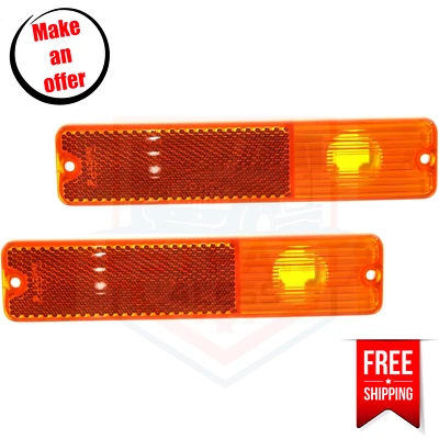 Side Marker Set of 2 Right & Left for 1976-1986 Jeep CJ7 & 1968-1983 CJ5 Base Foto 1 de 4