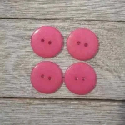 resina colores costura botones 2 agujeros plano rosa caliente 3/4 pulgadas 20mm Foto 1 de 2