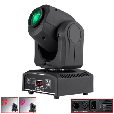30W LED Beam Stage Light Moving Head 7 Colors 7 Gobo Patterns Pan Tilt DMX Auto - Image 1 of 4
