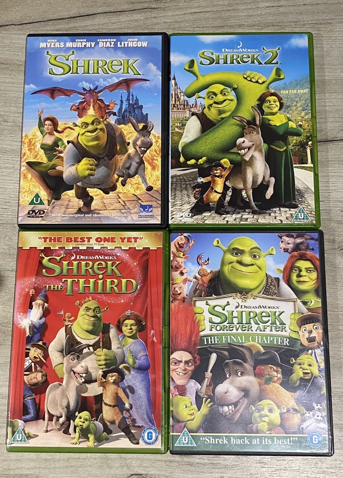 Dvd Shrek - Shrek 2- Shrek 3- Shrek Forever After 4 DVD Bundle - Image 1 of 1
