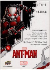 2015 Ant Man Blank Horizontal Sketch Card