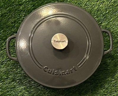 Cuisinart Chef's Classic Enameled Cast Iron 4 Quart Braiser Dark Gray - image 1 of 4