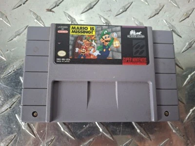 Super Mario Game Mario is Missing Super Nintendo SNES, 1993 Cartridge Only - Image 1 of 2