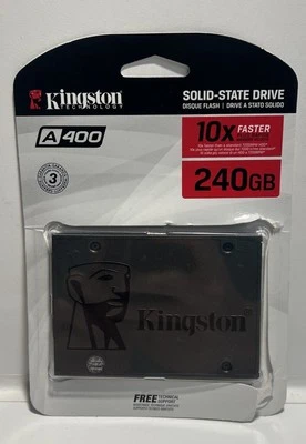 KIngston A400 240GB 2.5" SATA III Internal SSD (SA400S37/240G) Solid-State Drive - Image 1 of 3
