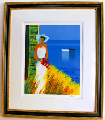 LITOGRAFÍA EMILLE BELLET 1941-2022 FIRMADA A MANO NUMERADA PRUEBA DE ARTE Musique D'eau Foto 1 de 4