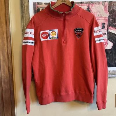 DUCATI Corse Para hombres Vintage Pullover Shell Alice SanDisk Bridgestone Parches S Foto 1 de 4