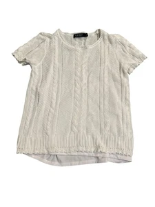 Lauren by Ralph Lauren Women's Cable Knit Linen Blend Sweater (L, Blue) - Picture 1 of 8