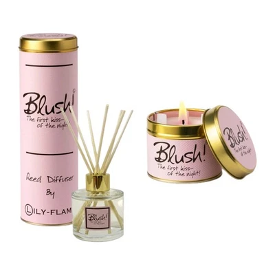 Lily Flame Blush Diffuser. 100ml Blush Scented Diffuser And Blush Candle - Image 1 of 3