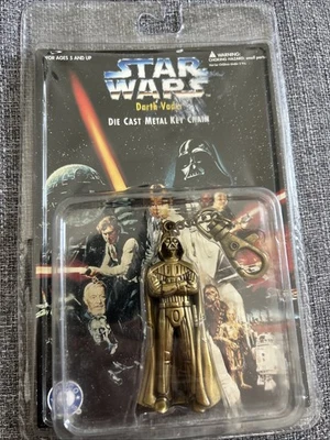 Star Wars Die Cast Metal Key Chain Darth Vader Vintage 1997 New NOS Placo Toys - Image 1 of 3