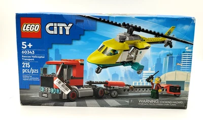 Lego City 60343 Rescue Helicopter Transport Building Toy Set - NEW IN BOX - Image 1 of 4