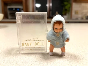 Vintage Rubber German Baby Doll 23/653 Shackman HONG KONG Fully Dressed 2-1/2" - Picture 1 of 8