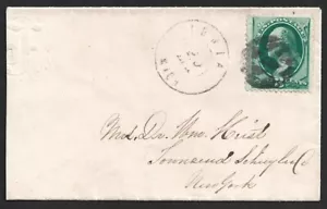 FREEMASONRY : US Masonic fancy cancel on 3c green on cover - Picture 1 of 2